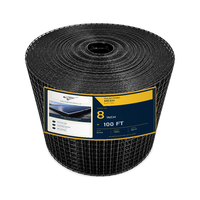 Grillage en acier galvanisé noir recouvert de PVC pour panneaux solaires, maille de 1/2 pouce, protection anti-oiseaux et anti-écureuils pour câblage de panneaux solaires