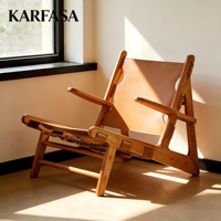 Chaise en bois rétro style Wabi-sabi avec dossier, canapé individuel design pour salon, mobilier décontracté pour balcon et maison