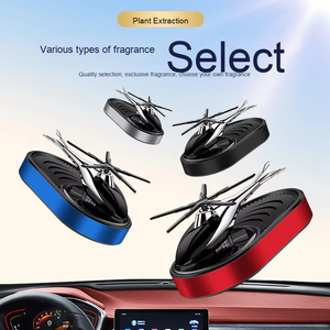 Mới năng lượng mặt trời tự động soild hương thơm nướ<span class=keywords><strong>c</strong></span> hoa máy Máy bay trự<span class=keywords><strong>c</strong></span> thăng hương liệu dầu thơm xe hơi khuếch tán làm mát không khí - Product Image 2