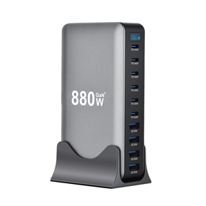Chất lượng cao 10-Port 1000W Máy tính để bàn thông minh gan Sạc 100W/140W USB-C pd3.1 QC3.0 OCP/ocv CE/FCC Home/công nghiệp sử dụng Anh ổ cắm - Product Image 2