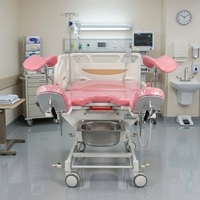 Matériel médical : Lit d'accouchement médical réglable intégré à la gynécologie, table d'accouchement hospitalière, table d'opération