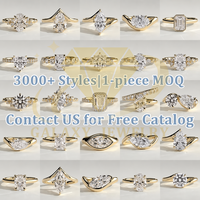 Bague Past Present Future en or 14K 18K avec pierres latérales en forme de poire blanches, diamant de laboratoire ovale bleu intense fantaisie de 5 carats, bague de fiançailles