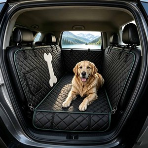Housse de siège auto pour animaux de compagnie, hamac auto pour chien, coussin de protection pour siège arrière, extenseur de siège arrière à fond rigide, housse de siège auto imperméable pour chien - Product Image 3