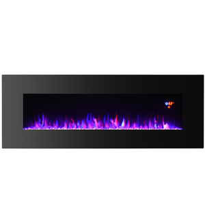 Cheminée électrique murale <span class=keywords><strong>pas</strong></span> chère de 50 pouces avec lumière LED et chauffage - Product Image 4