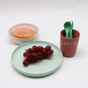 Placa Biodegradable <span class=keywords><strong>de</strong></span> fibra <span class=keywords><strong>de</strong></span> bambú <span class=keywords><strong>para</strong></span> bebé, placa Biodegradable ecológica <span class=keywords><strong>para</strong></span> niños, Microwavable, maíz, <span class=keywords><strong>almidón</strong></span>, arroz, cáscara, plato <span class=keywords><strong>de</strong></span> servicio - Product Image 5