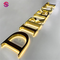 Strip LED 3D Penerangan Mini Signage Huruf Backlit Neon Lampu Elektronik Tanda Perusahaan Taksi Tempat Parkir Mobil Mal Rumah Sakit