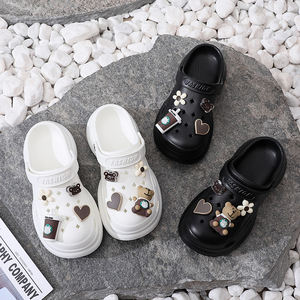 도매 패션 여름 개성있는 야외용 부드러운 플랫 미끄럼 방지 키높이 여성 슬리퍼 샌들 - Product Image 2