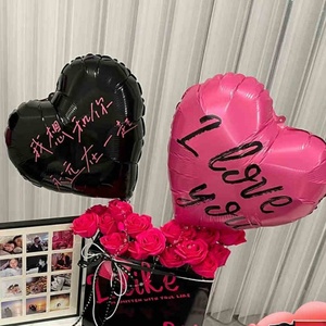 ลูกโป่งสีพื้นขนาด 18 นิ้ว รูปหัวใจ ทำจากอลูมิเนียมฟอยล์ สำหรับตกแต่งงานแต่งงาน วันวาเลนไทน์ และงานเฉลิมฉลองต่างๆ - Product Image 2