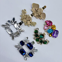 Accessoire de mariage de luxe fait à la main DIY talons de chaussures en cristal amovibles Clips de strass en diamant chaussures supérieures décoration boucle Clip