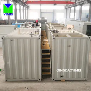 Biological packaged Containerized wastewater treatment system sewage treatment plant For eco resort in remote location