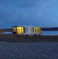 Direct usine maison préfabriquée de luxe personnalisée petit resort camping maison préfabriquée capsule spatiale hôtel extérieur à vendre
