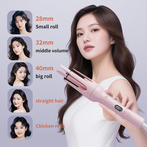 <span class=keywords><strong>Fer</strong></span> à <span class=keywords><strong>boucler</strong></span> tout-en-un entièrement automatique avec têtes interchangeables, multifonction pour boucles volumineuses et effet œuf. - Product Image 5