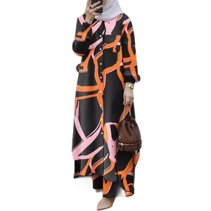 Женский комплект из рубашки и брюк с длинным рукавом и пуговицами - Product Image 6