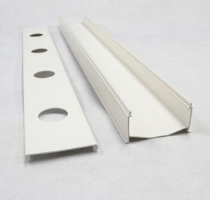 Canal UPVC en <span class=keywords><strong>plastique</strong></span> PVC extrudé personnalisé pour l'hydroponie horizontale NFT, jardin vertical, plantation alimentaire, qualité alimentaire - Product Image 4