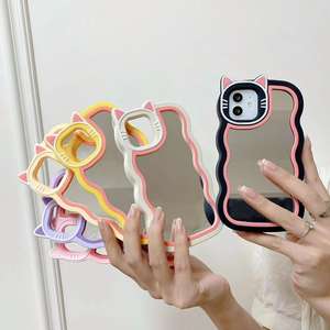 Street Fashion Brand Custom antiurto Glass Mirror Make Up custodia per telefono per ragazze per <span class=keywords><strong>Iphone</strong></span> 14 13 <span class=keywords><strong>11</strong></span> 12 - Product Image 3