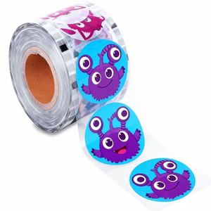 Customized Print Logo Membrane Waterproof PET PP Food Grade Cup Lid Film Boba <b>Bubble</b> Tea Milk <b>Roll</b> Packaging Cup Sealing Film - Product Image 5