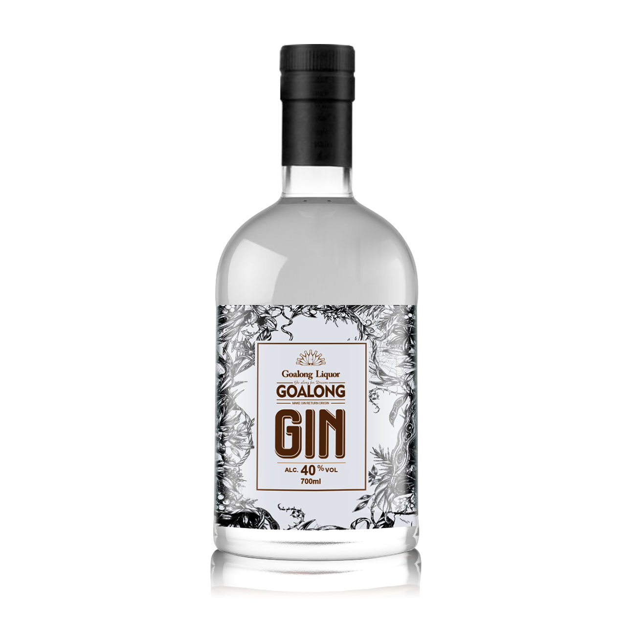 Tinh Thần Chưng Cất Cồn 700Ml Với Rượu Gin Thủ Công Không Đường Cây Bách Xù