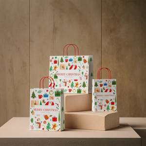 Bolsas de Regalo de Cartón Kraft Ecológicas de Alta Calidad, Papel Marrón Impreso con Logotipo de la Empresa para Uso en Embalaje y Manualidades - Product Image 3