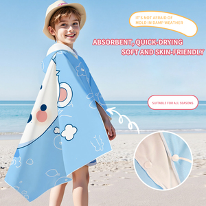 Châle imprimé animal personnalisé Serviette <span class=keywords><strong>de</strong></span> <span class=keywords><strong>bain</strong></span> pour bébé Serviette <span class=keywords><strong>de</strong></span> <span class=keywords><strong>bain</strong></span> à capuche pour la plage <span class=keywords><strong>Cape</strong></span> <span class=keywords><strong>de</strong></span> <span class=keywords><strong>bain</strong></span> Serviette carrée Capuche <span class=keywords><strong>de</strong></span> poche Portable - Product Image 2