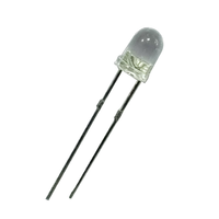 Diode LED circulaire transparente à 2 broches 4mm F4, blanc chaud, pour éclairage, tubes LED DIP dimmables Ra80 5-8V, durée de vie 4 ans