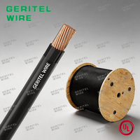 600V 6/4/3/2/1 AWG noir n ° 10 fil de cuivre toronné solide THHN/VW-1/FT1 avec isolation en PVC TW75/TWU75/TWN75/VW-1/FT1