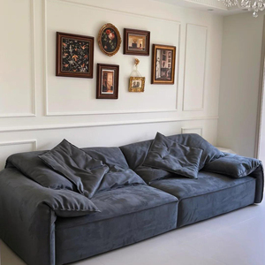 Canapé d'angle sur mesure de style italien avec méridienne et garnissage en plumes pour la maison - Product Image 3