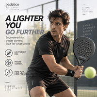 Overgrip de padel de haute qualité, face en carbone, portable, léger, contrôle stable, réponse rapide, design sportif moderne, meilleur prix usine