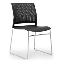 Chaises d'école empilables en PP durables au design moderne, disponibles en plusieurs couleurs pour les écoles, les hôpitaux, les bureaux et les appartements