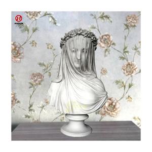 <span class=keywords><strong>Statue</strong></span> de buste en <span class=keywords><strong>marbre</strong></span> classique à prix d'usine avec fille à <span class=keywords><strong>voile</strong></span> en vente - Product Image 1