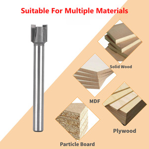 Cortador de mortaja PTA de 12 mm de diámetro, 12 mm de longitud de hoja, doble filo, ranurado recto para carpintería, acrílico, PVC, MDF - Product Image 2