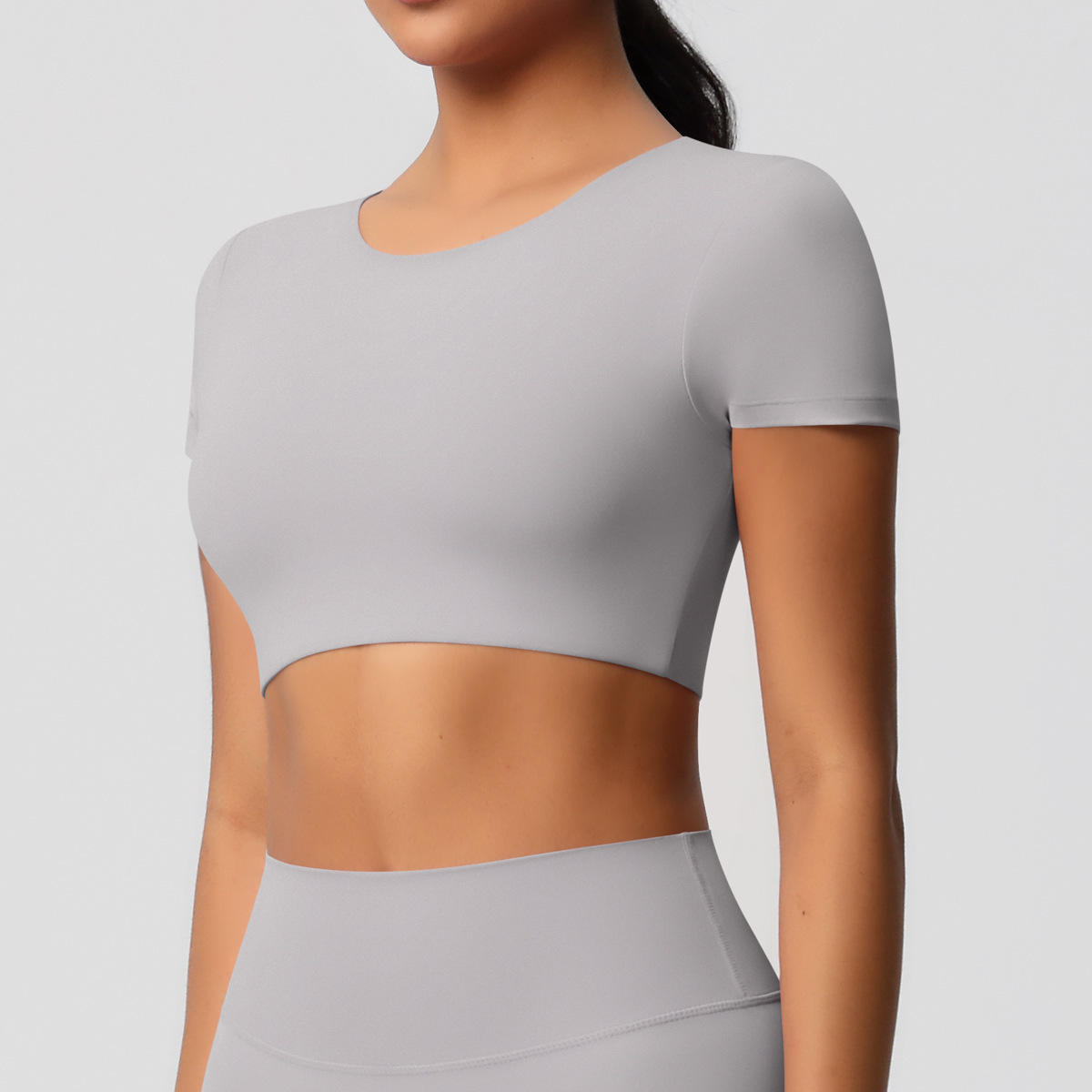 short sleeve-light grey