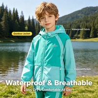 Kapuzen-Regenjacken für Jungen und Mädchen Wasserdichte Regenmäntel Windbreaker für Kinder Leichte Jacken Outdoor-Jacke
