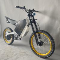 HCBK Nueva Motocicleta Eléctrica para Adultos de Alta Velocidad 150km/h, Larga Distancia, 22000W, Horquilla Delantera Todoterreno de 870mm, Batería de 5400WH, Asistencia de Pedaleo