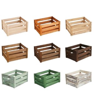 Hộp gỗ tự nhiên sang trọng-hộp lưu trữ bằng gỗ-tổ chức nhà bếp bằng gỗ-THÙNG GỖ tùy chỉnh kích thước Lưu trữ bằng gỗ - Product Image 2