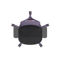 Chaise de bureau ergonomique haut de gamme en maille respirante violette avec accoudoirs 3D réglables