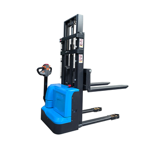 Apilador de palés de entrega rápida Carretilla elevadora eléctrica Elevador de palés 1000kg 1500kg 2000kg Apilador semieléctrico Precio - Product Image 4