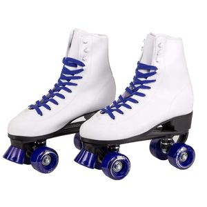 Chaussures rollers en PU, paire de 300 pièces, <span class=keywords><strong>Quad</strong></span> roulettes avec talon, haute qualité, professionnelles, Support en PVC, blanc, noir et Carton - Product Image 2