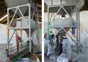 Machine semi-automatique série TBM-SB02 ensachage pour l'ail, carotte pomme de terre, 10kg 20kg 25kg 40kg, 50kg, Kraft sac fermeture couture - Product Image 4