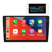 Radio de Auto Doble DIN con Pantalla Táctil, Bluetooth, Carplay Inalámbrico, Android Auto, Radio FM, USB 2.1A, Carga Rápida, 10 Pulgadas