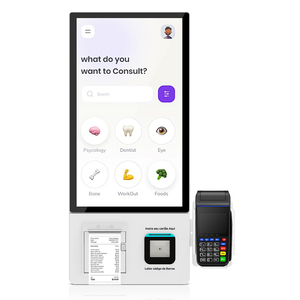 Kiosque de commande automatique KFC <span class=keywords><strong>McDonald</strong></span>'s avec paiement Android, écran tactile 32 pouces, SDK, lecteur de codes-barres, <span class=keywords><strong>Wifi</strong></span> 4G dans les restaurants - Product Image 6