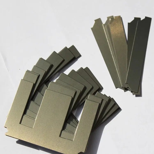 Transformer Motor Rotor Cold Rolled Non-Oriented Silicon Steel Sheet EI28 CRNGO Power Core Stacking Lamination Cutting