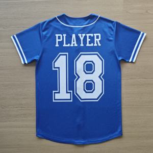 Dblue mejor calidad personalizado sublimado Softball Jersey al por mayor camiseta de béisbol con botón - Product Image 4
