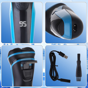 เครื่องโกนหนวดไฟฟ้าวินนิ่งสตาร์ 3 หัว 8 วัตต์ กันน้ำ IPX7 ชาร์จผ่าน USB สำหรับผู้ชาย - Product Image 4
