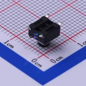 TS-1102S-B-E-B Tactile Switch SMD-4P,6x6mm Switch Single Pole Single Throw Round Button 1.6N Vertical Mount - Product Image 2
