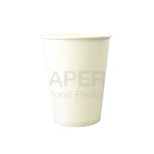 Customized Print Logo Packaging Hot Paper Cup Size 12 Oz. White Color for Beverage Coffee &Juice from Supplier in Thailand