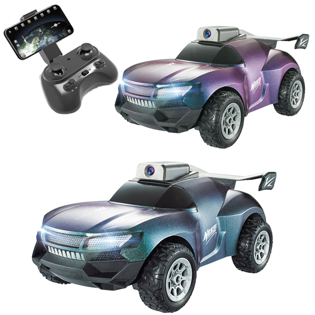 Metal RC Car 4-Channel Remote Control HD 720P FPV Camera Electric 100M Range Speed Racing Toy Wi-Fi Charger App-Controlled