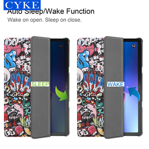 Funda Protectora de Cuero Pintada con Tapa Tríptica para Tablet <span class=keywords><strong>Lenovo</strong></span> <span class=keywords><strong>Tab</strong></span> <span class=keywords><strong>M10</strong></span> <span class=keywords><strong>3</strong></span>.ª Generación TB-328F de 10.1 Pulgadas - Product Image 2