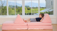 Canapé modulaire pour enfants avec tissu doux - Design moderne pour salon et chambre