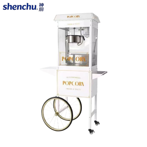 Ticari 220V 1300W Mobil Arabalı Paslanmaz Çelik Kazanlı Patlamış Mısır Makinesi Sokak Satışı İçin - Product Image 3