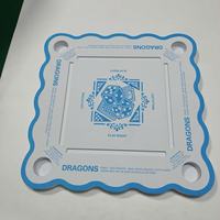 Table de Mahjong flottante américaine en stock, photos réelles de l'usine, conception personnalisée OEM avec votre propre illustration acceptée